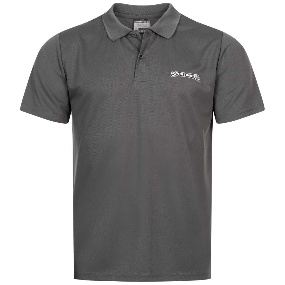 SPORTINATOR Essentials Herren Training Polo-Shirt grau