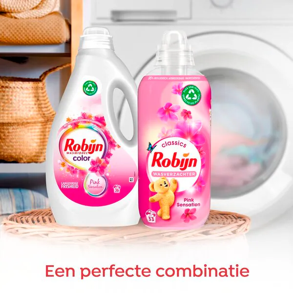 Robijn Color Pink Sensation folyékony mosószer 1800ml, 36 mosás