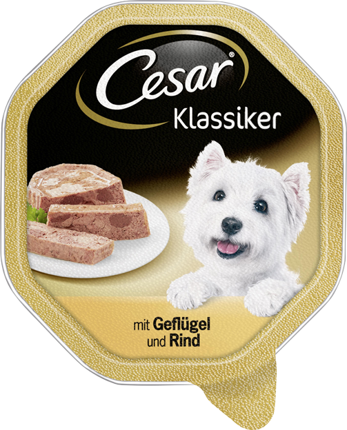 Cesar Klassiker mit Geflügel & Rind