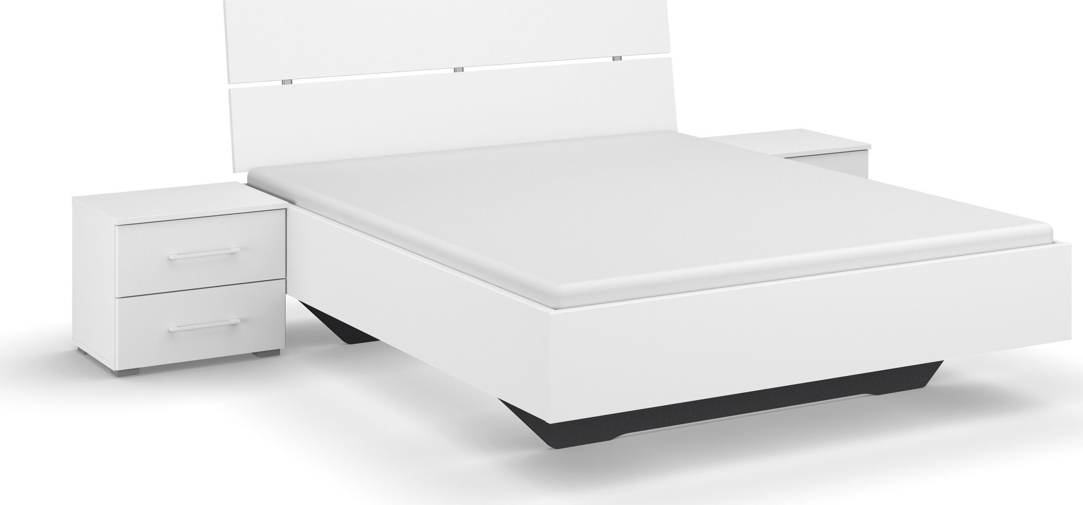 rauch Schlafzimmer-Set Challenger, Schrank mit Spiegel in 2 Breiten, Bett in 3 Breiten und 2 Nachttische