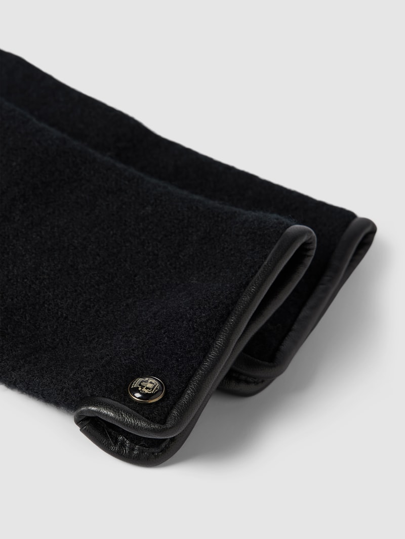 Handschuhe mit Applikation Modell 'WALKHANDSCHUH' in schwarz