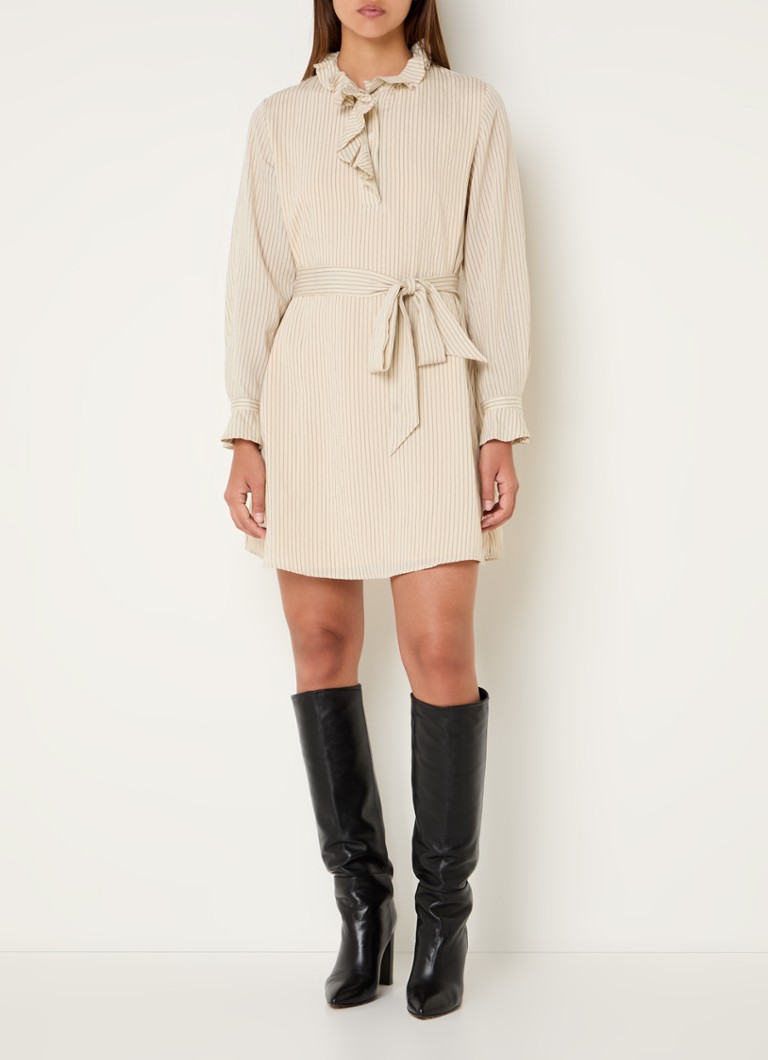 Vestido túnica corto con cinturón de lazo de Claudie Pierlot Rayan.