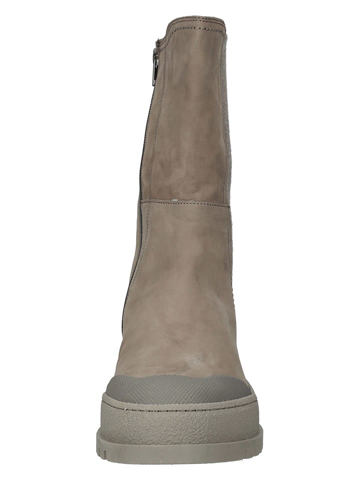 Gabor Leder-Chelsea-Boots in Hellbraun/ Beige günstig kaufen