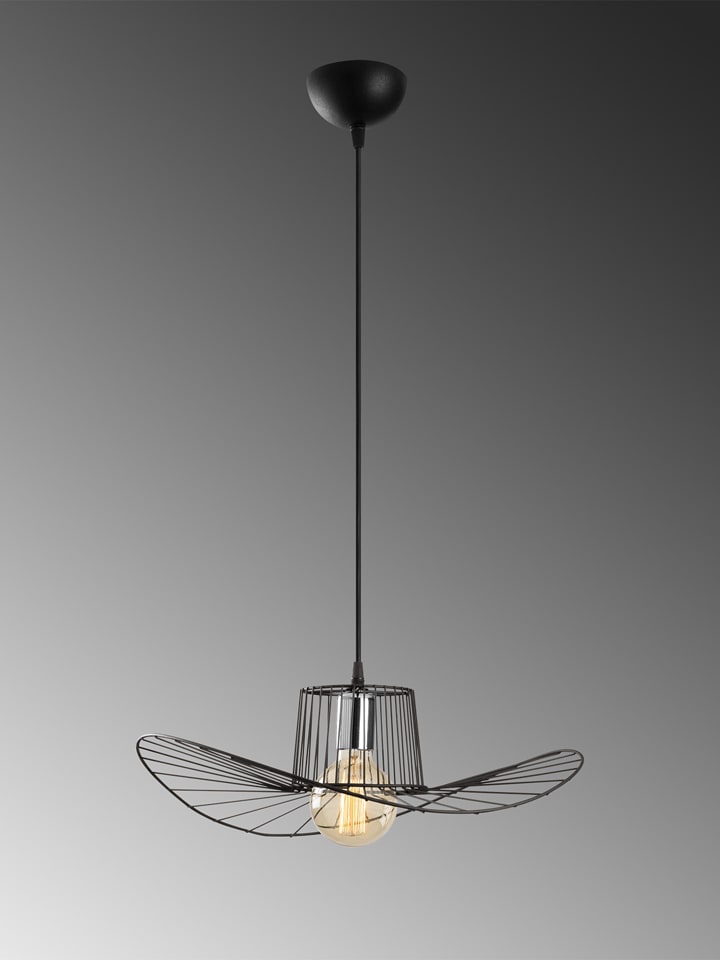 Opviq Hängeleuchte in Schwarz - (H)24 x Ø 50 cm günstig kaufen onesize