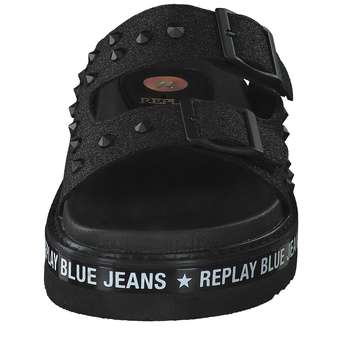 Replay Hackberry Pantolette in schwarz