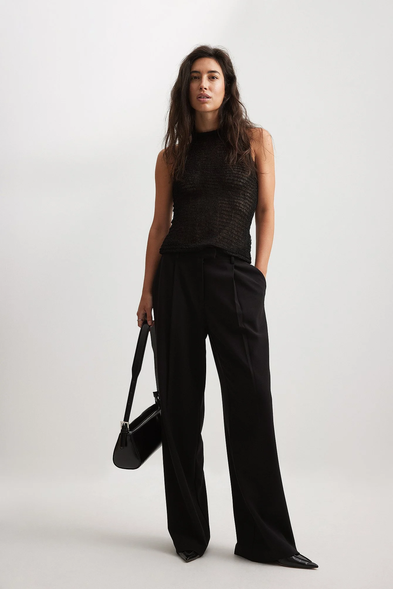 Neckholder-Oberteil im Distressed-Look
