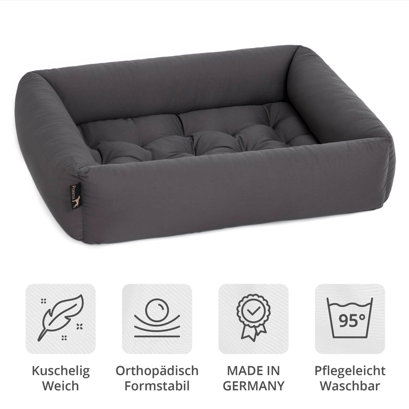 Pointer Hundebetten Pointer Liegeplatz anthrazit L