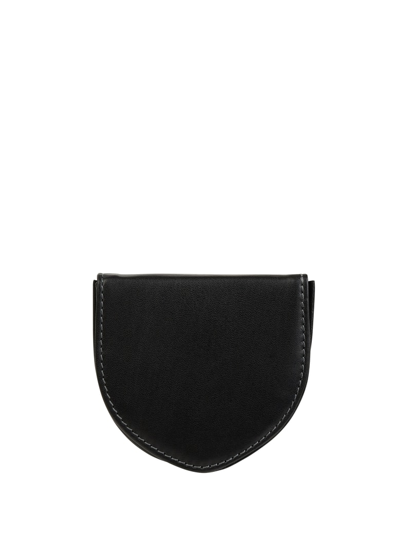 Portemonnaie aus Leder in schwarz