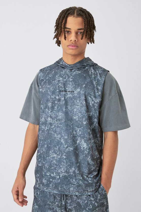 Tanktop mit Basketball-Print und Kapuze