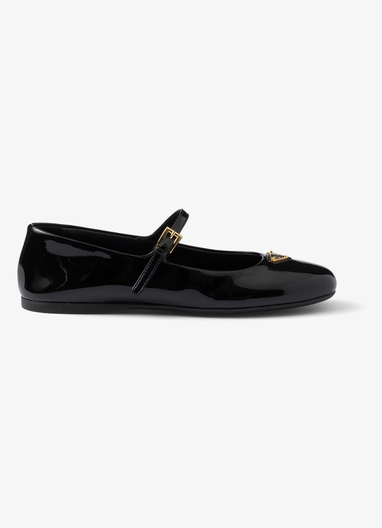 Balerini Prada din piele lăcuită