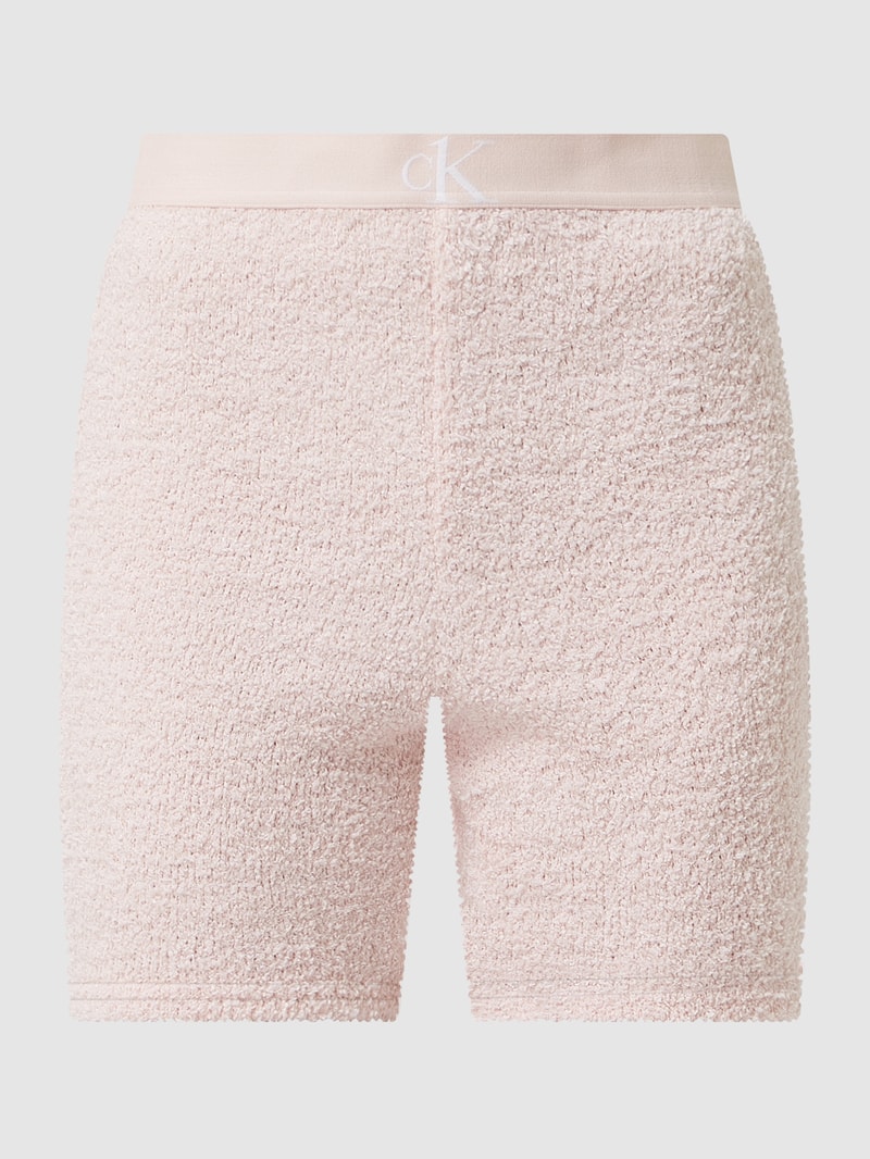 Pyjama-Shorts mit elastischem Bund in hellrosa