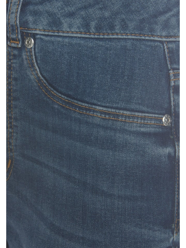 LASCANA High-waist-Jeans in blue-washed günstig kaufen