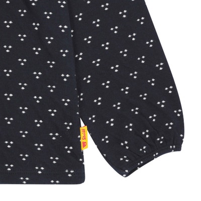 T-Shirt langarm, dunkelblau für Mädchen