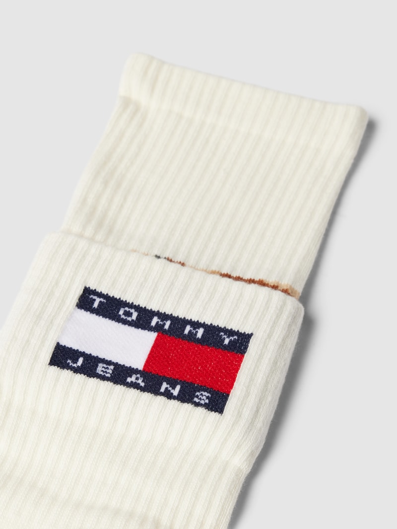 Socken mit Label-Details Modell 'Fold' in offwhite