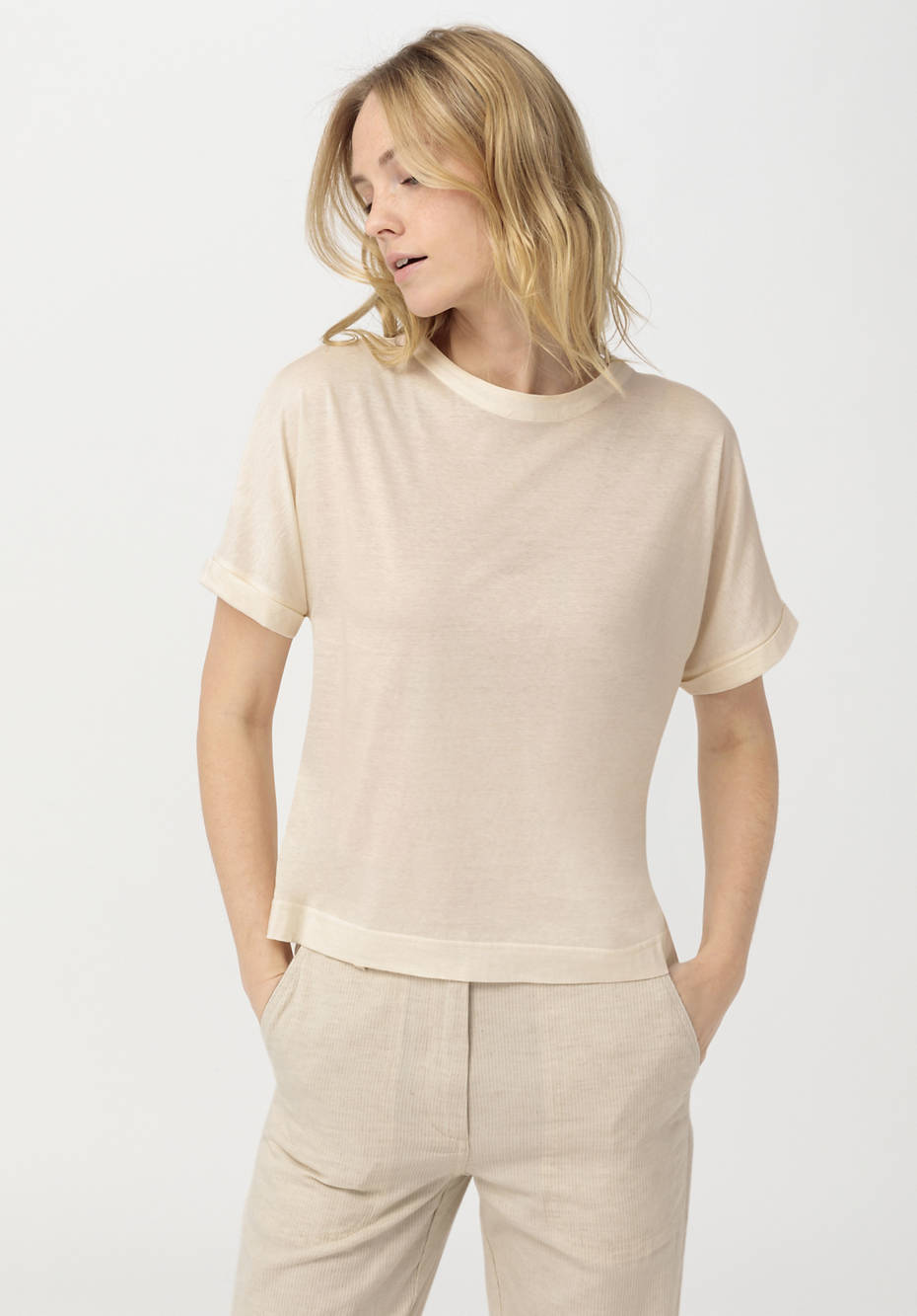 Kurzarm-Shirt aus reiner Bio-Baumwolle