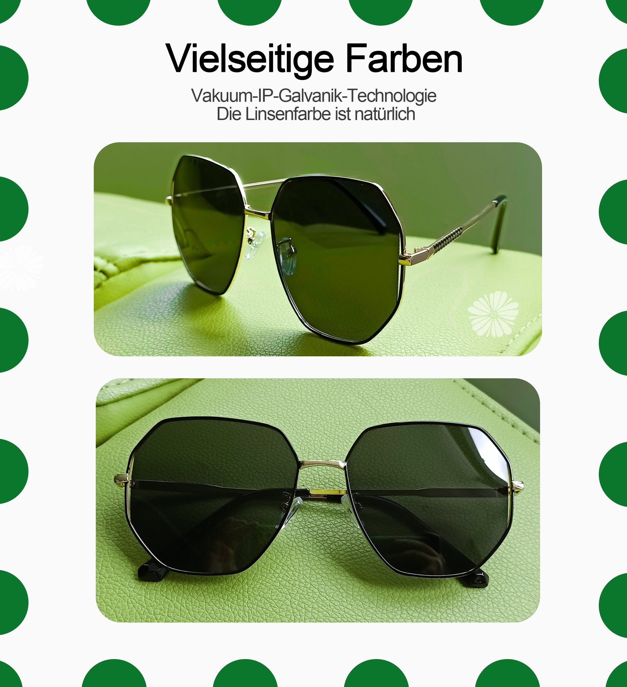 KUGI Sonnenbrille Sonnenbrille Hochwertige Verpackung Geeignet für Männer und Frauen (UV400 100 % UV-Schutz, 2023 Hot Sale Style Auswahl, für Männer und Frauen Ins Blogger, und Prominenten derselbe Stil Muss in vier Jahreszeiten haben sind die perfek