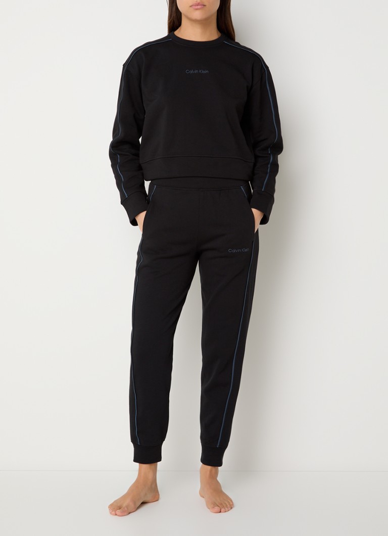 Pantaloni da casa affusolati Calvin Klein con logo ricamato