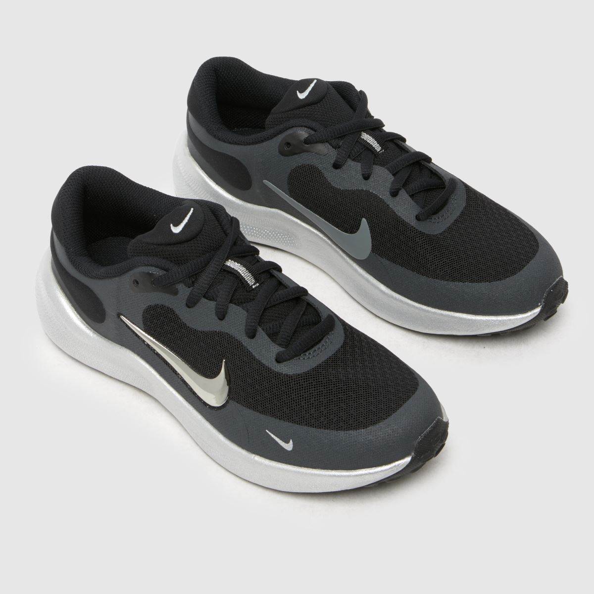 Nike svarta multifunktionella Revolution 7 SE flickor/ungdomsskor