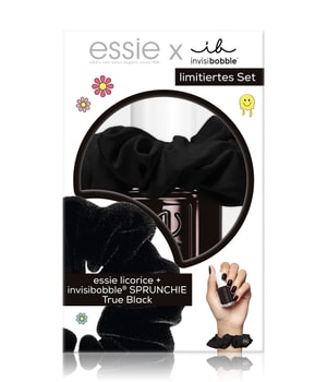 essie x invisibobble Sprunchie True Black Nagellack-Set 1 Stk