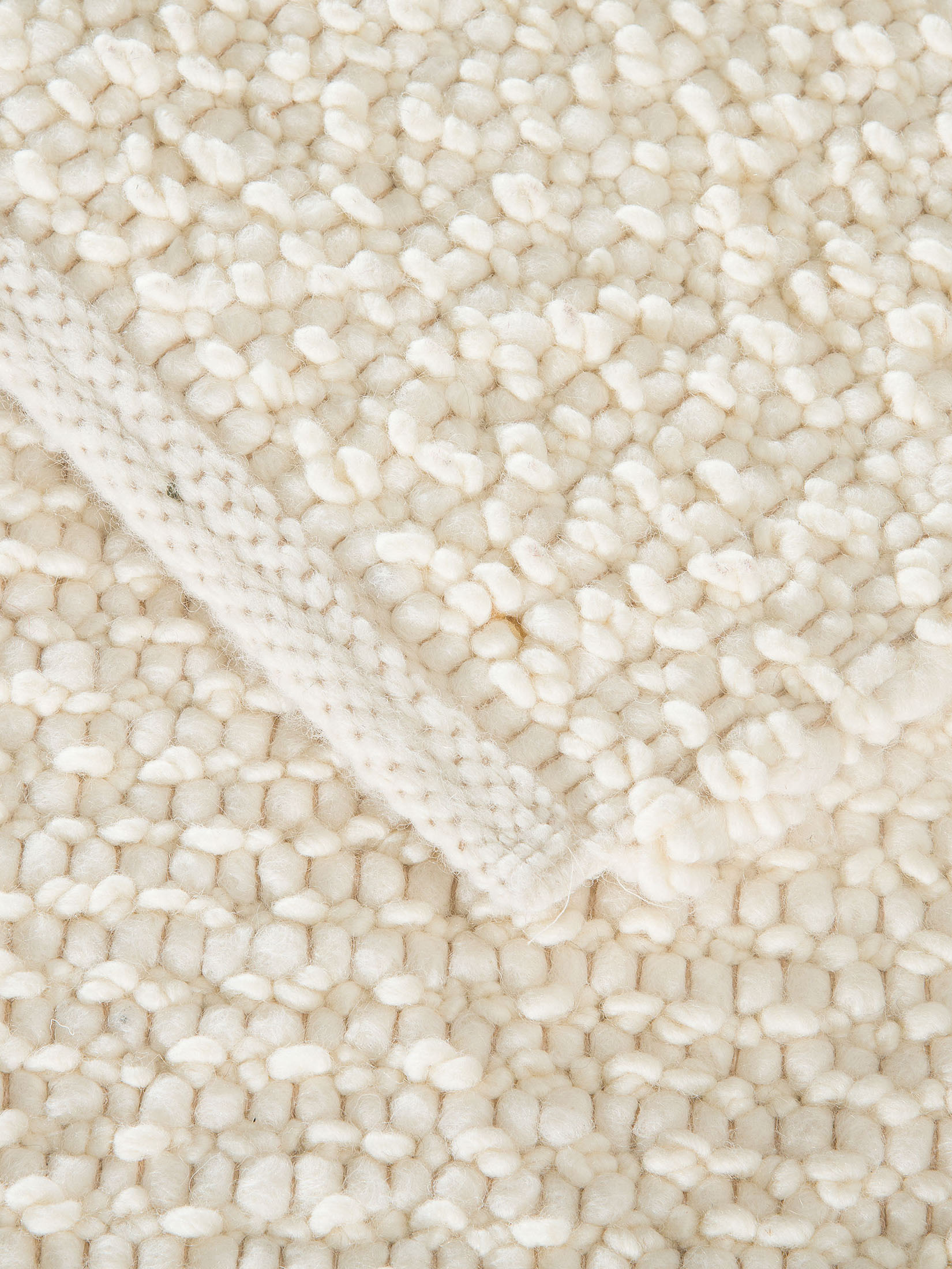 Walsertal Handweb-Teppich, Creme