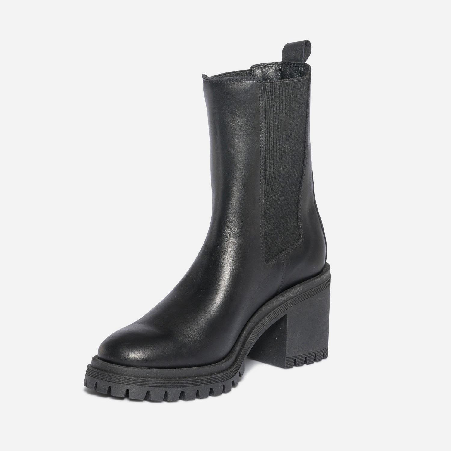 Chelsea boots TEXTO noir en cuir