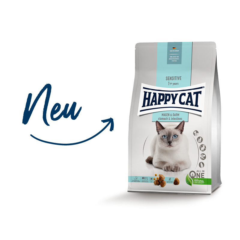 HAPPY CAT Trockenfutter HAPPY CAT Sensitive Magen & Darm 1,3 kg