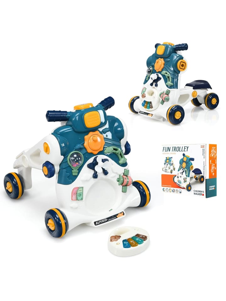 COSTWAY 3 in 1 Lauflernwagen 6-36 Monaten in Blau günstig kaufen 46 cm