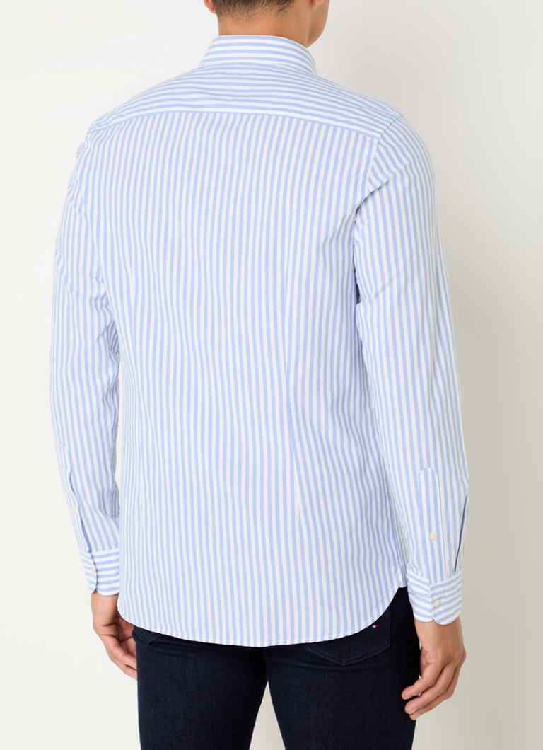 Tommy Hilfiger slim fit košulja s prugastim printom i logotipom