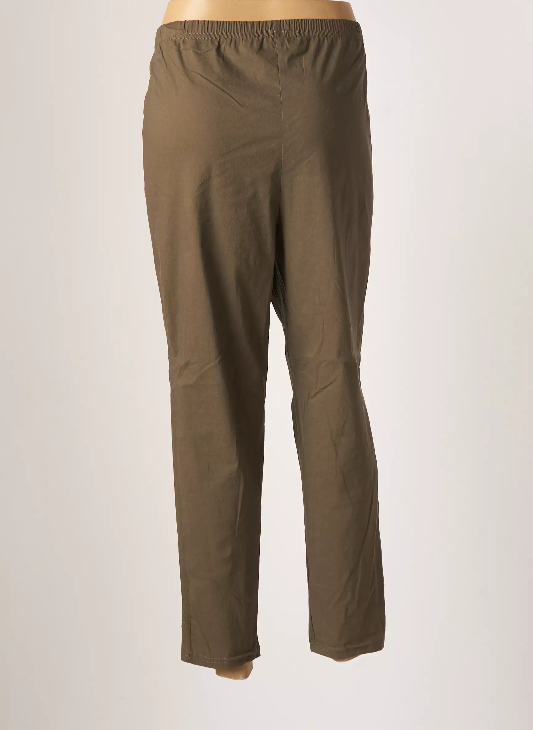 Franck Anna Pantalon7 8 Femme couleur vert