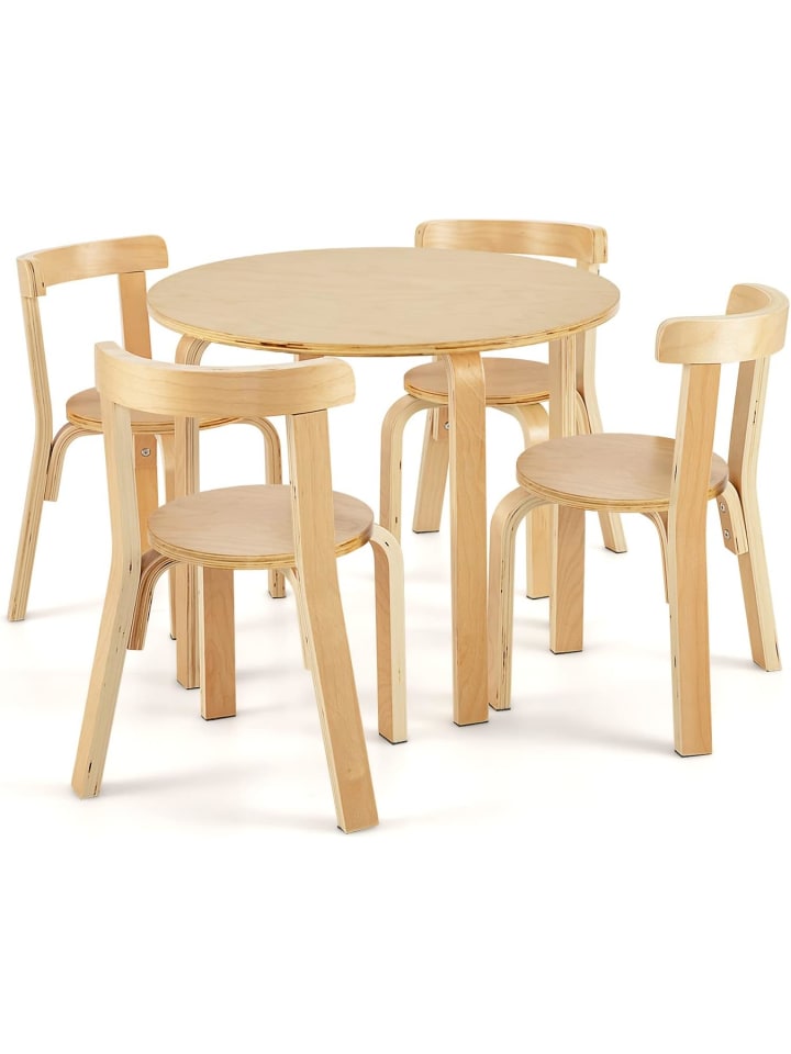 COSTWAY Sitzgruppe 5 tlg. Set in Beige günstig kaufen onesize
