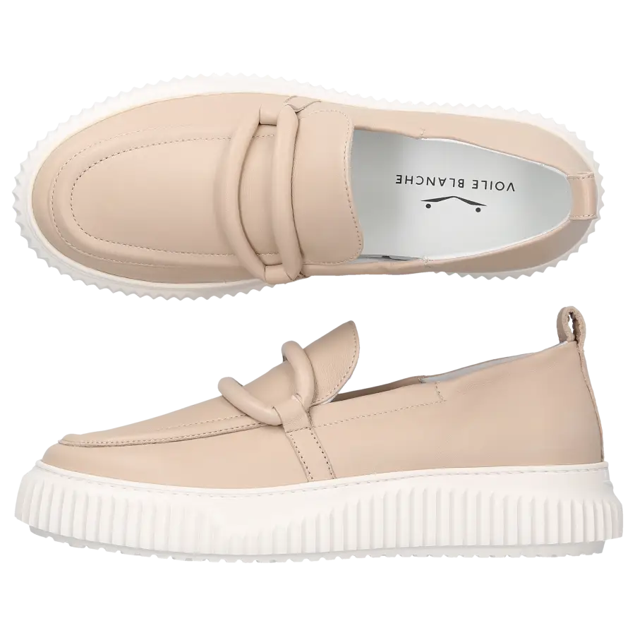 VOILE BLANCHE - Slip Ons CLAUDINE Nappaleder - beige