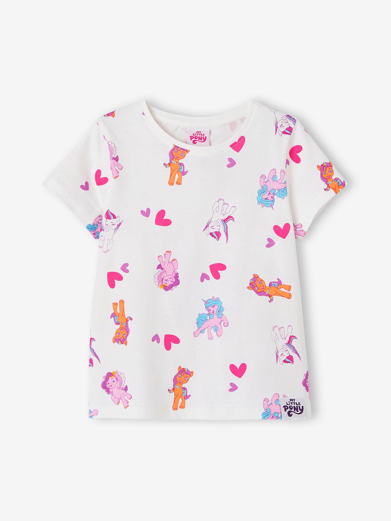 My little Pony Kurzer Kinder Schlafanzug MY LITTLE PONY - weiß bedruckt