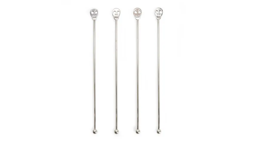 Kikkerland Cocktail Rührer Totenkopf
