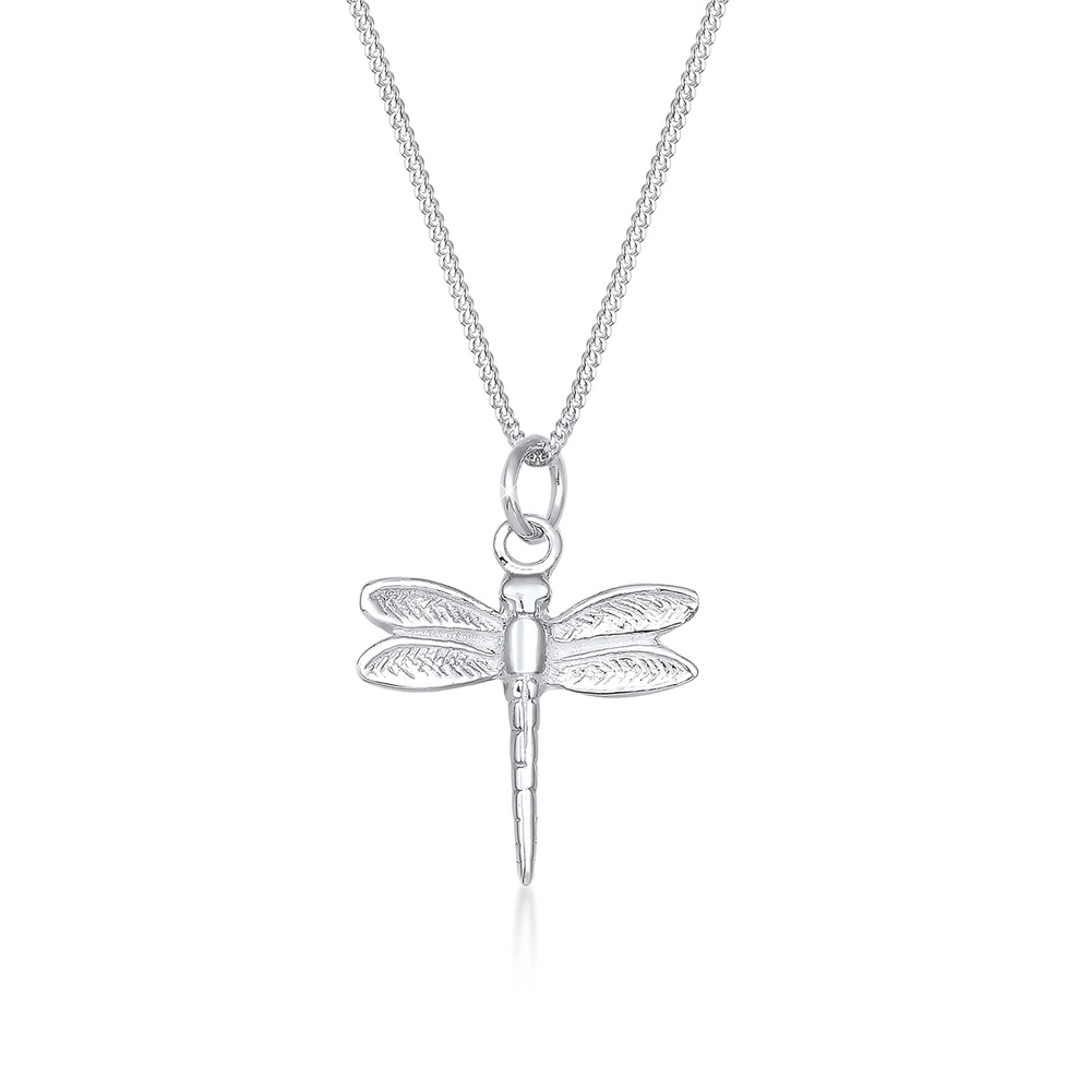 Elli Elli Collier Femmes Char Libellule Pendentif Filigrane en Argent Sterling 925 Bijoux