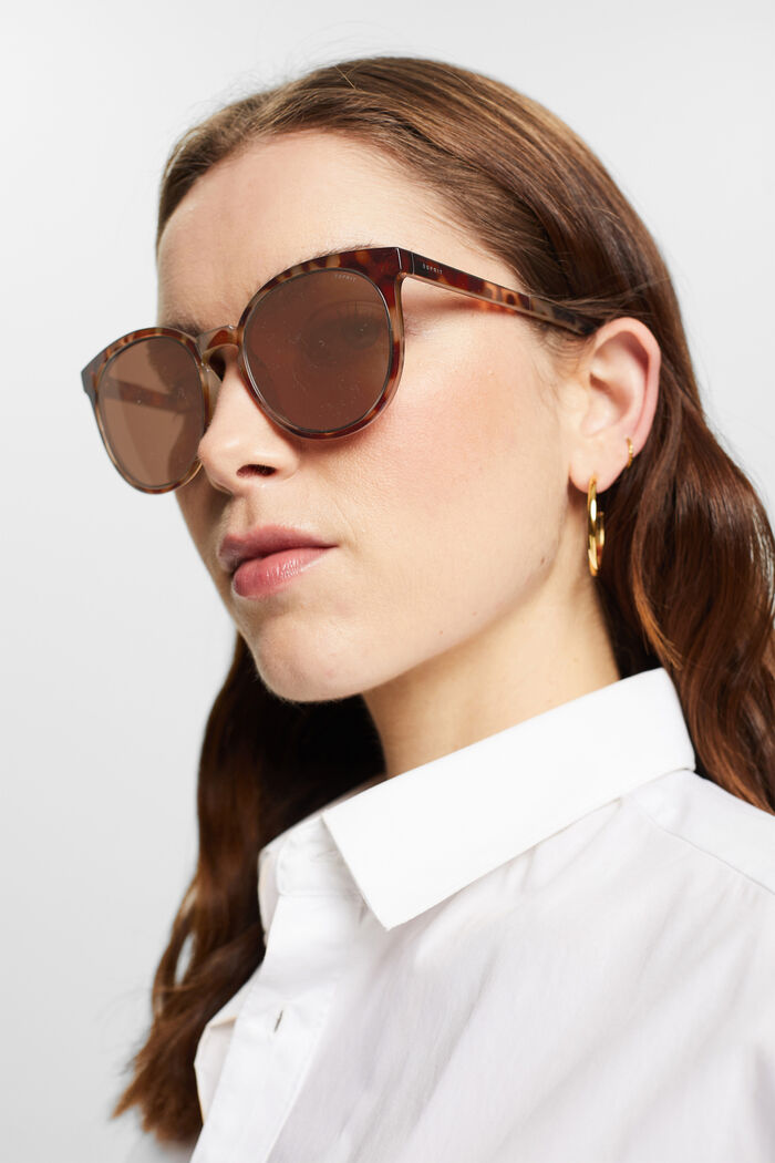 Statement-Sonnenbrille mit runder Fassung