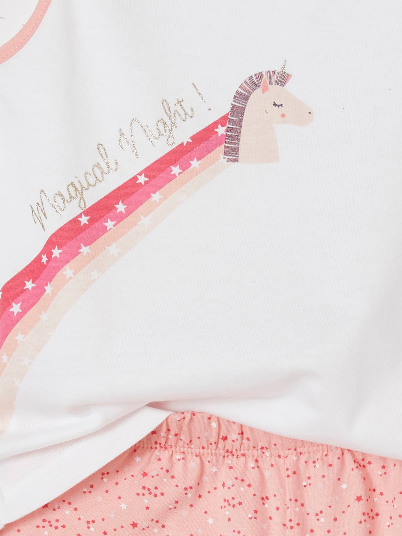 Lot de 2 pyjashorts fille lot rose