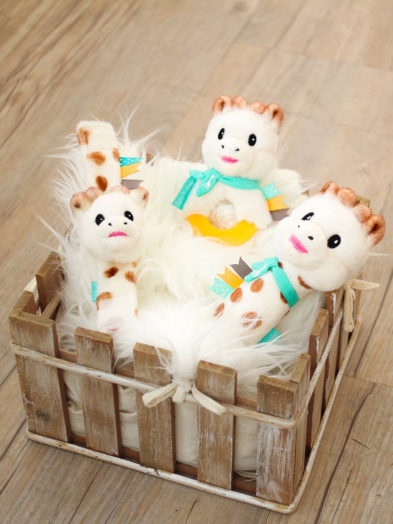 Hochet peluche à mordiller Sophie la Girafe beige