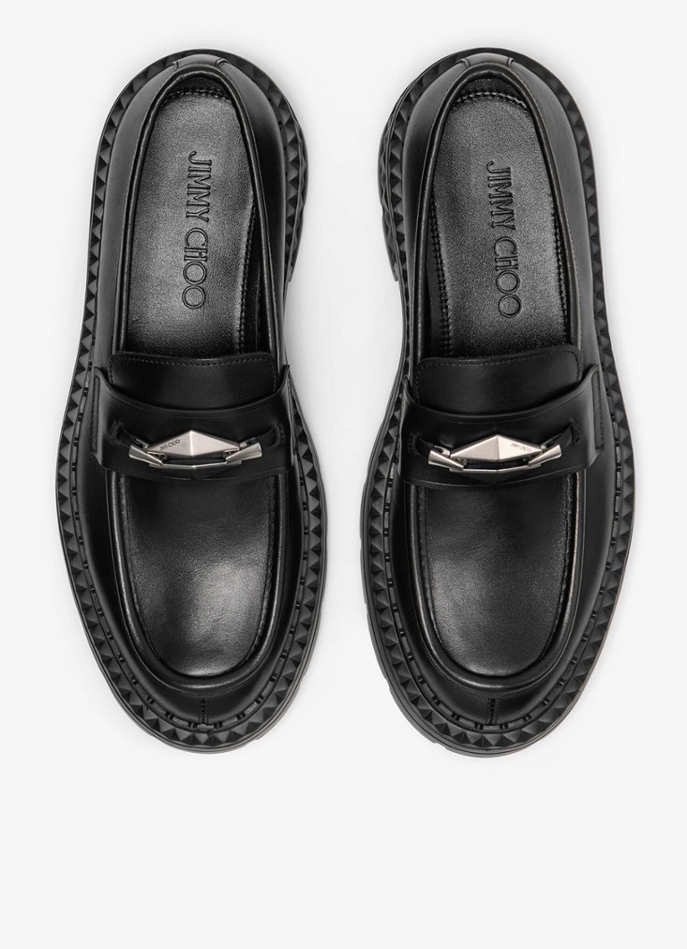 Mocassins Jimmy Choo Marlow Diamond/F da Kalfsleer