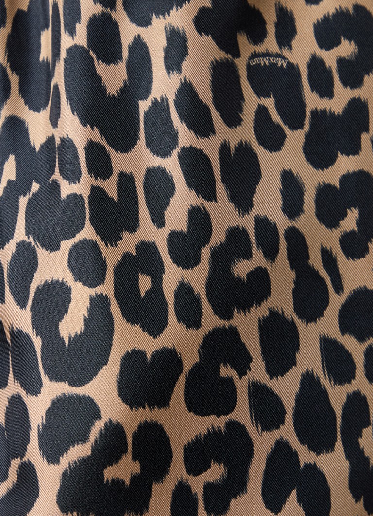 Spodnie palazzo z jedwabiu MaxMara Ghinea, wysoki stan i szerokie nogawki.