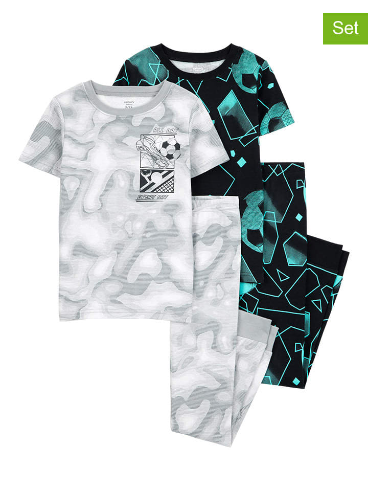 carter's 2er-Set: Pyjamas in Schwarz/ Grau günstig kaufen