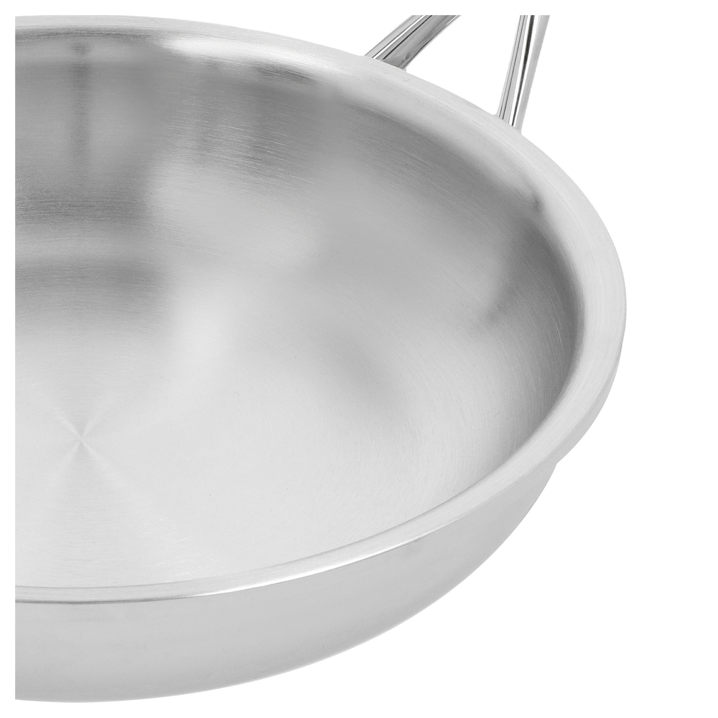 Bratpfanne 24 cm, 18/10 Edelstahl, Silber