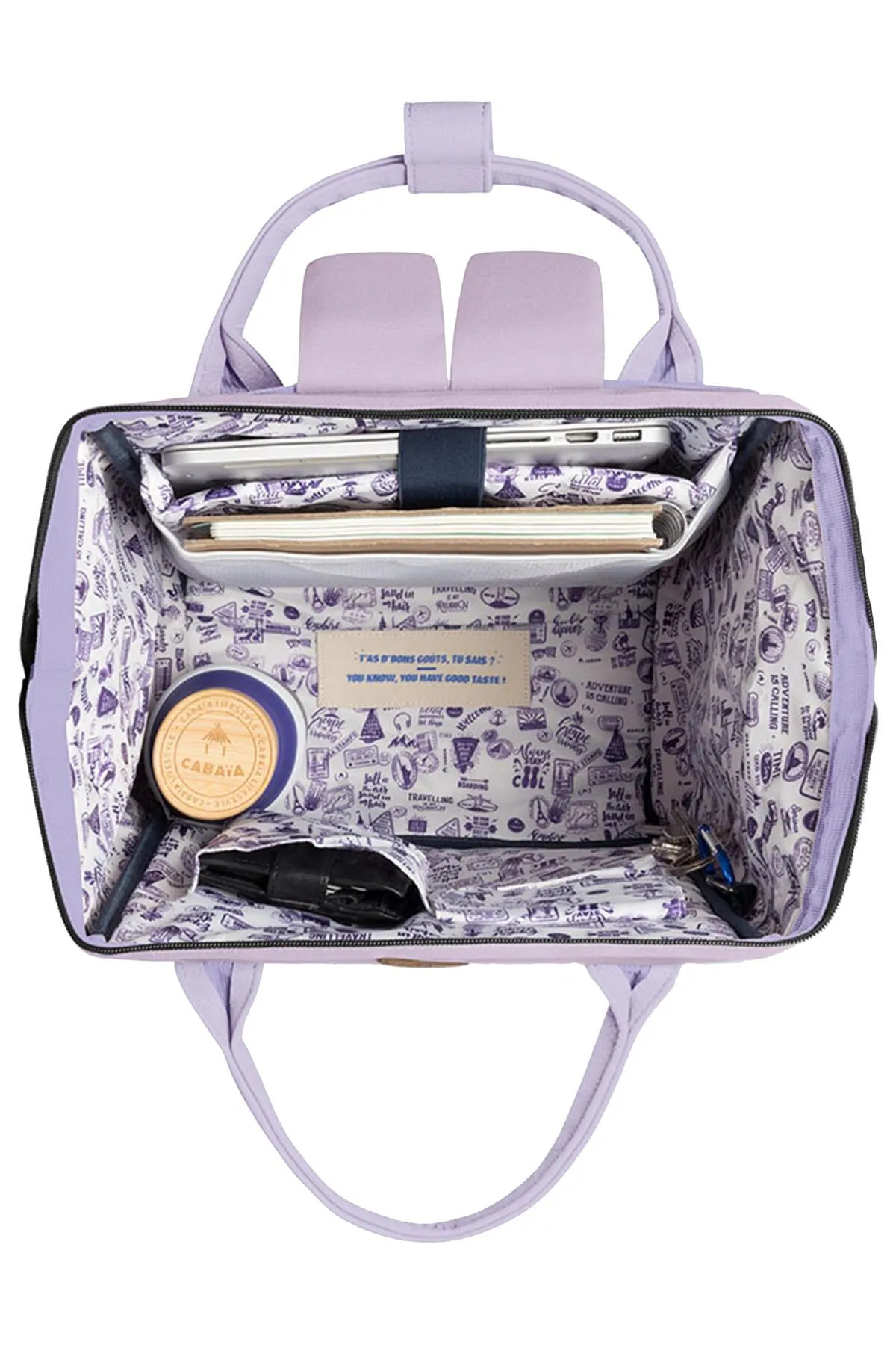 Cabaia  Rucksack - Lila - Unifarben