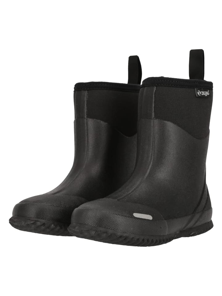 Zigzag Gummistiefel Neopren Rubber Boot in 1001 Black günstig kaufen