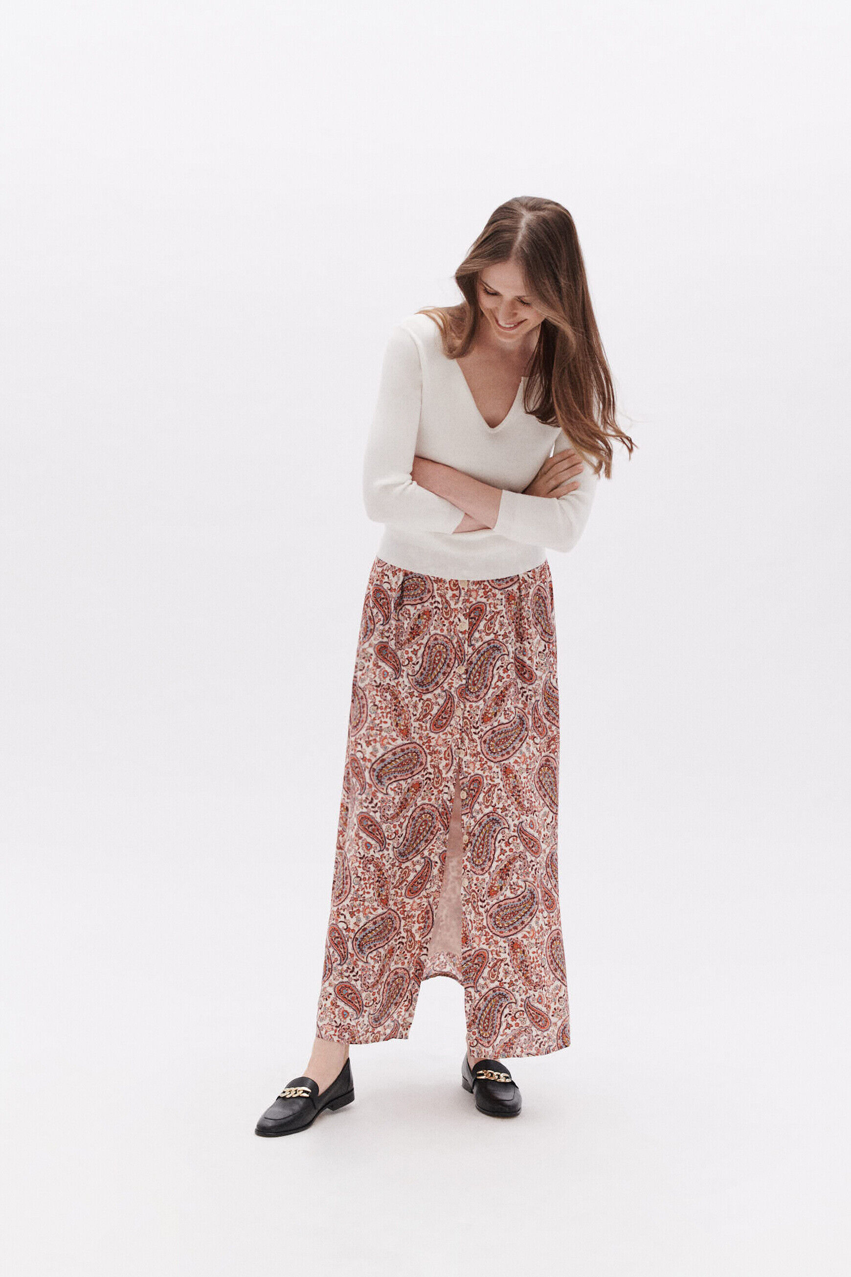 Jupe jalica camel femme