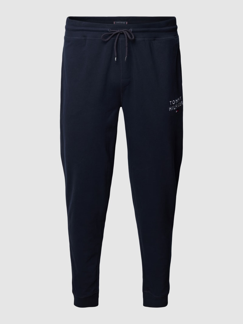PLUS SIZE Sweatpants mit Label-Detail in marineblau
