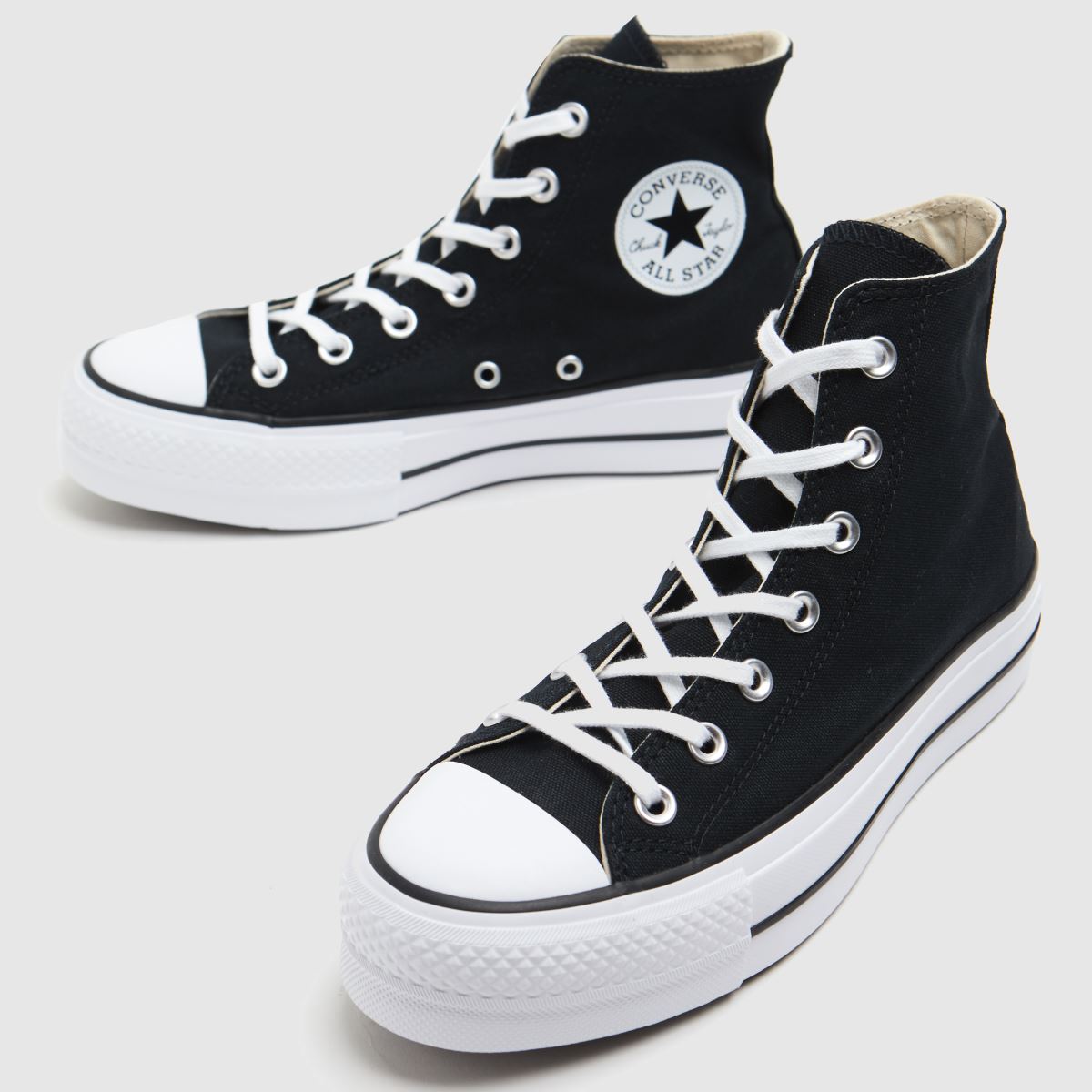 Converse – All Star – Svarta höga sneakers med dragkedja