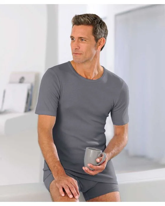 Lot de 2 tee-shirts Essential col rond, manches courtes