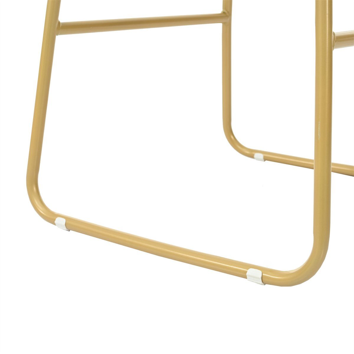 XDeer Bartisch Bartisch-Set,Barhocker mit Rückenlehne,Moderner Barstuhl-Set, Grau Samtpolsterung und Gestell aus goldfarbenem Eisen