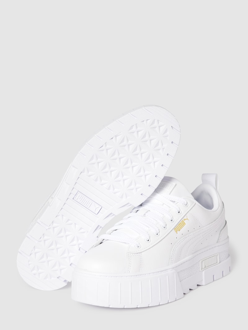 Sneaker mit Plateau-Sohle Modell 'Mayze' in weiß