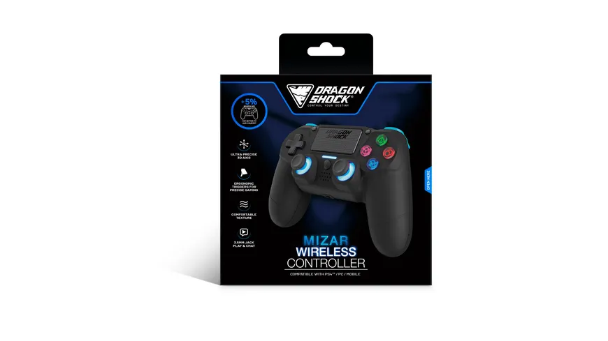 Mizar Wireless Controller für PS4 Schwarz